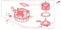 SOFFIATORE RISCALDATORE per Honda CIVIC DX 4 Porte 4 velocità automatico 1988