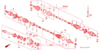 ALBERO TRASMISSIONE per Honda ACCORD DX 4 Porte 5 velocità manuale 1992