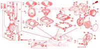ANTENNA RADIO/ALTOPARLANTE per Honda ACCORD DX 4 Porte 5 velocità manuale 1992