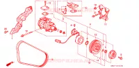 COMPRESSORE per Honda ACCORD DX 4 Porte 5 velocità manuale 1992