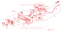 CONTROLLO RISCALDATORE(BOTTONE) per Honda ACCORD EX 4 Porte 4 velocità automatico 1991