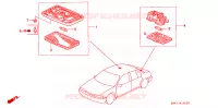 LUCE INTERIORE per Honda ACCORD DX 4 Porte 5 velocità manuale 1992