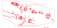 MOTORE AVVIATORE(ND) per Honda ACCORD DX 4 Porte 5 velocità manuale 1992