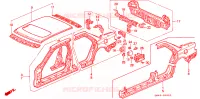 PANNELLI ESTERNI per Honda ACCORD DX 4 Porte 5 velocità manuale 1992