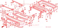 PARAURTI per Honda ACCORD DX 4 Porte 5 velocità manuale 1992