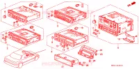 RADIO AUTOMATICA per Honda ACCORD DX 4 Porte 5 velocità manuale 1992