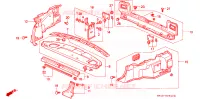 VASOIO POSTERIORE/FODERA LATO per Honda ACCORD DX 4 Porte 5 velocità manuale 1992