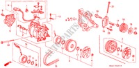 COMPRESSORE(SANDEN)(2) per Honda CIVIC LX 4 Porte 5 velocità manuale 1993