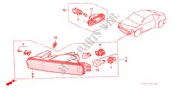 LUCE COMBINAZIONE ANT. per Honda ACCORD COUPE EX 2 Porte 5 velocità manuale 1995