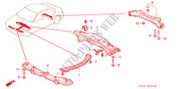 TRAVE POSTERIORE/TRAVE CROCIANTE per Honda ACCORD COUPE EX 2 Porte 5 velocità manuale 1994