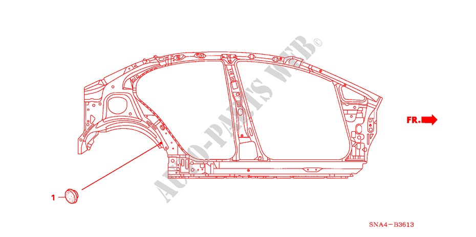 ANELLO DI TENUTA(LATO) per Honda CIVIC DX-G 4 Porte 5 velocità manuale 2008