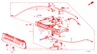 LEVA RISCALDATORE per Honda QUINTET EX 5 Porte 5 velocità manuale 1983