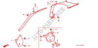 ABBELLIMENTO PILASTRO(LH) per Honda CIVIC COUPE 1.6ILS 2 Porte 4 velocità automatico 2000