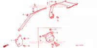 ABBELLIMENTO PILASTRO(LH) per Honda CIVIC COUPE EX 2 Porte 5 velocità manuale 2000