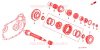 ALBERO SECONDARIO(SOHC) per Honda CIVIC COUPE 1.6 ILS 2 Porte 5 velocità manuale 2000
