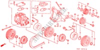 ARIA CONDIZIONATA (COMPRESSORE) (2) per Honda CIVIC COUPE VTI-R 2 Porte 5 velocità manuale 2000