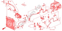 ARIA CONDIZIONATA (TUBI/CONDOTTI)(RH) per Honda CIVIC COUPE 1.6ISR 2 Porte 4 velocità automatico 2000