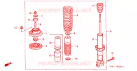 ASSORBITORE SCOSSE POST. per Honda CIVIC COUPE 1.6 ILS 2 Porte 5 velocità manuale 2000