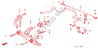 BRACCIO INFERIORE ANT.(2) per Honda CIVIC COUPE VTI-R 2 Porte 5 velocità manuale 2000