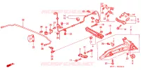 BRACCIO INFERIORE POST. per Honda CIVIC COUPE 1.6 ILS 2 Porte 5 velocità manuale 2000