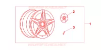 CERCHIO IN LEGA 15*6 per Honda CIVIC COUPE 1.6 ILS 2 Porte 5 velocità manuale 2000