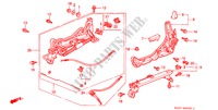 COMP. SEDILE ANT. (S.)(RH) per Honda CIVIC COUPE 1.6ISR VTEC 2 Porte 5 velocità manuale 1996
