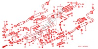 CONDOTTO SCARICO per Honda CIVIC COUPE 1.6ILS 2 Porte 5 velocità manuale 2000