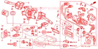 INTERRUTTORE COMBINAZIONE(LH) per Honda CIVIC COUPE EX 2 Porte 5 velocità manuale 2000