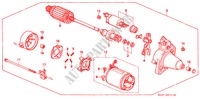 MOTORE AVVIATORE(DENSO) per Honda CIVIC COUPE EX 2 Porte 5 velocità manuale 2000