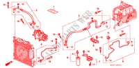 ARIA CONDIZIONATA (TUBI/CONDOTTI)(RH) per Honda CIVIC 1.4I 3 Porte 5 velocità manuale 1999