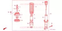 ASSORBITORE SCOSSE POST. per Honda CIVIC 1.5 I 3 Porte 4 velocità automatico 1999