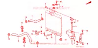 TUBO RADIATORE per Honda CIVIC 1.5 I 3 Porte 4 velocità automatico 1999