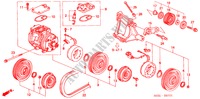 ARIA CONDIZIONATA (COMPRESSORE)(DENSO) per Honda CIVIC 1.6VTI 3 Porte 5 velocità manuale 2000