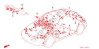 BARDATURA FILO(RH) per Honda CIVIC 1.6IS 3 Porte pieno automatica 2000
