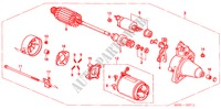 MOTORE AVVIATORE(DENSO) per Honda CIVIC 1.5ILS 3 Porte 5 velocità manuale 2000