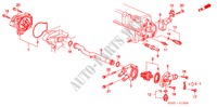 POMPA ACQUA/SENSORE (SOHC/SOHC VTEC) per Honda CIVIC 1.5ILS BELGIUM SP. 3 Porte 5 velocità manuale 2000