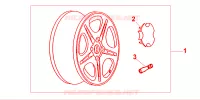 WHEEL DISK AL 14X per Honda CIVIC 1.4 I 3 Porte 4 velocità automatico 2000