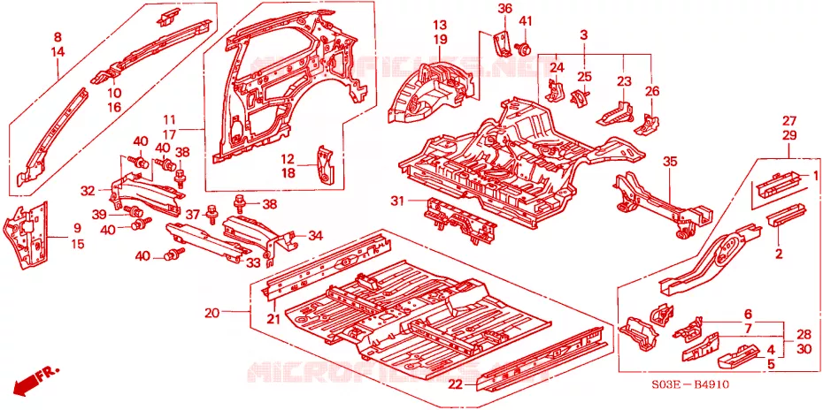 PANNELLI INTERNI Honda  CIVIC 2000 1.4 I 4 velocità automatico 