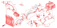ARIA CONDIZIONATA (TUBI/CONDOTTI)(RH) per Honda CIVIC 1.4I 4 Porte 5 velocità manuale 1997