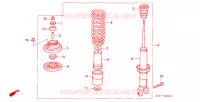 ASSORBITORE SCOSSE POST. per Honda CIVIC 1.6 VTI 4 Porte 5 velocità manuale 2000