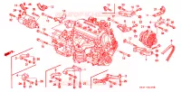 MENSOLA ALTERNATORE/ RIGIDITORE MOTORE per Honda CIVIC 1.6 VTI 4 Porte 5 velocità manuale 2000