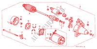 MOTORE AVVIATORE(DENSO) per Honda CIVIC 1.4IS 4 Porte 5 velocità manuale 2000