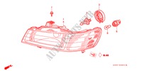 FANALE per Honda ODYSSEY EXL 5 Porte 5 velocità automatico 2003