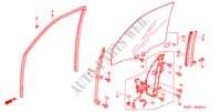SPORTELLI PORTIERE ANT./ REGOLATORE PORTIERA per Honda ODYSSEY EXI 5 Porte 4 velocità automatico 2001