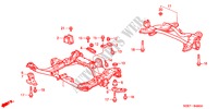 TRAVE POSTERIORE/TRAVE CROCIANTE per Honda ODYSSEY EXL 5 Porte 5 velocità automatico 2003