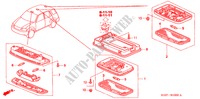 LUCE INTERIORE per Honda CR-V RVSI 5 Porte 5 velocità manuale 2000