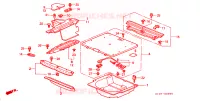SCATOLA PAVIMENTO POST. per Honda CRV BASE 5 Porte 5 velocità manuale 2000