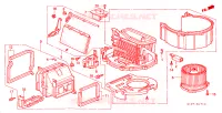 SOFFIATORE RISCALDATORE(LH) per Honda CRV BASE 5 Porte 5 velocità manuale 2000