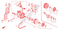 ARIA CONDIZIONATA (COMPRESSORE) (3) per Honda ACCORD TYPE R 4 Porte 5 velocità manuale 2001