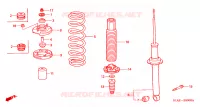 ASSORBITORE SCOSSE POST. per Honda ACCORD 1.8 IES 4 Porte 5 velocità manuale 2000